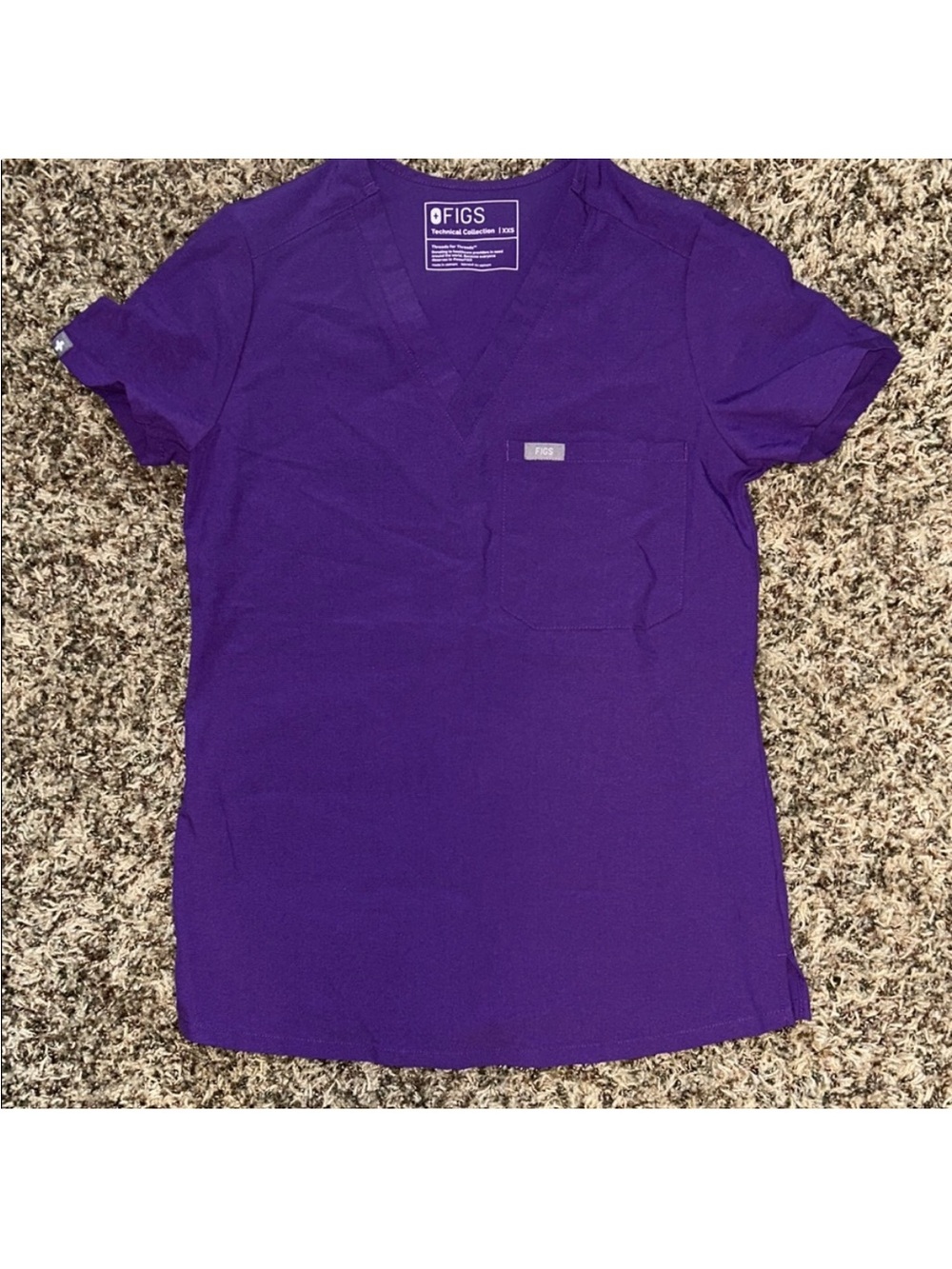 Figs Catarina One-Pocket Scrub Top™ - Ultra Violet